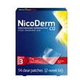thumbnail image 3 of (2 pack) Nicoderm CQ Nicotine Patches to Help Stop Smoking, 7Mg, Step 3 - 14 Count, 3 of 12