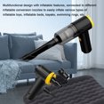 thumbnail image 3 of Wireless Car Vacuum Cleaner with 3700Pa Strong Suction - 60W Powerful Motor, 2×1800mAh Rechargeable Battery, Multi-Scene Use for Car/Home/Office, Transparent Dustbin, Washable Filter, Black Color,, 3 of 6