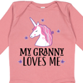 thumbnail image 4 of Inktastic My Granny Loves Me Unicorn Girls Long Sleeve Baby Bodysuit, 4 of 5