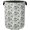 Beige Navy Blue Flowers, variant on Soccer Large Clothes Hamper Bag - Laundry Basket with Handles, Space Saving Foldable Design for Nursery