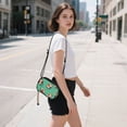 thumbnail image 5 of FORMRS Mini Crossbody Bag for Women Adjustable Shoulder Rope Travel Casual Phone Purse, Green American Footballs, 5 of 7