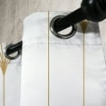 thumbnail image 3 of Ambesonne Art Deco Grommet Curtain, White Simple Vintage Motif, 50"x72", White Sand Brown, 3 of 5