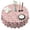 Christmas Santa Gift, variant on Christmas Santa Gift Cupcake Pink Pattern Round Tablecloth, Fits 60-Inch Table, Stain & Wrinkle Resistant, Washable Polyester, Kitchen, Wedding, Party
