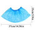 thumbnail image 3 of Fnochy 100Pcs Disposable Plastic Shoe Covers Non-Slip Waterproof Overshoes for Hospital Factory Cleaning Rainy Day, 3 of 8