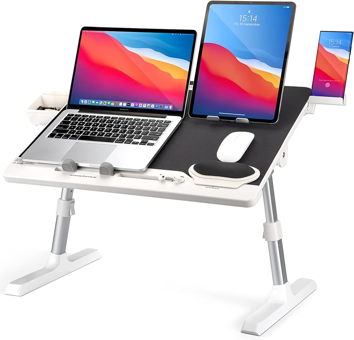 TOPGO Laptop Bed Tray Table, XXLarge Soft Neoprene Desktop, Laptop