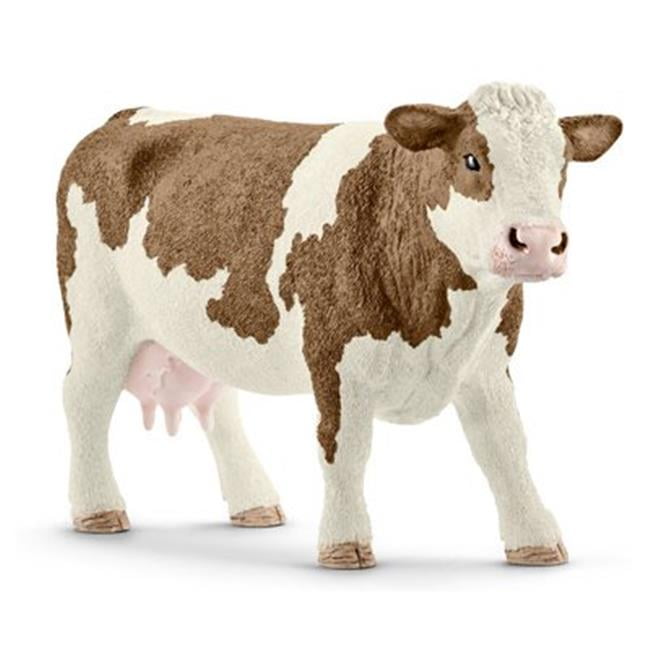 Simmental Cow Toy Figure - Brown & White - Walmart.com
