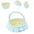 thumbnail image 6 of FVDPWYE Flower basket for weddings, woven baskets, portable, beautiful basket for flower Blue, 6 of 9