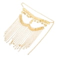 thumbnail image 1 of Houderco Velo Para Danza Tribal Dorado Con Monedas Flexibles Ideal Para Y Disfraces, 1 of 6