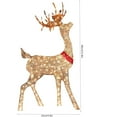 thumbnail image 3 of TMGONELighted Christmas Deer Sleigh Outdoor Yard Decoration Winter Decoration For Front Yards, 3 of 9