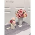 thumbnail image 5 of Roses Artificial Flowers Pink Bouquets Box Set for DIY Bridal Wedding Shower Decorations Fake Floral Arrangements for Party Table Centerpieces Home Decor Indoor Outdoor Dusty Blush 19pcs, 5 of 10