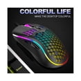 thumbnail image 2 of D011 Mouse Honeycomb Shell Programmable Key 7200DPI 125-1000Hz High Responsivity Gaming Mouse for Gaming - White, 2 of 5