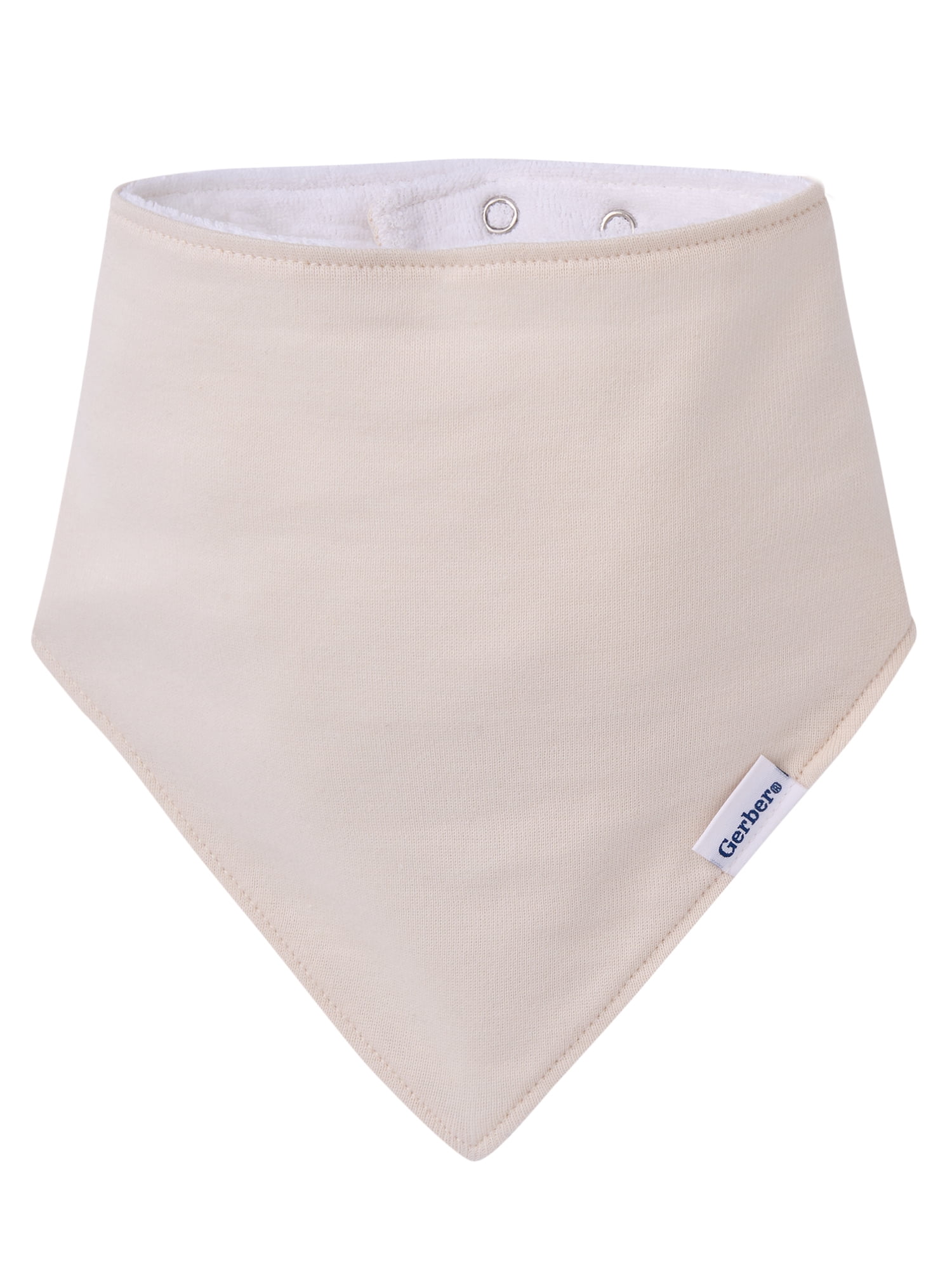 Gerber Baby Boy or Girl Neutral Cotton Bandana Bibs, 3-Pack, One Size