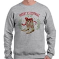 thumbnail image 2 of Merry Christmas Y'all Long Sleeve Shirt Unisex 2X-Large Grey, 2 of 5