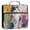 Charming Hairy Cat, variant on Water-Resistant 3-Ring Binder Organizer with Multiple Pockets Zipper Binder Bag for Office Colorful Butterflies