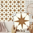 thumbnail image 2 of 10 Sheet Peel and Stick Backsplash Self Adhesive Wall Tiles Gold Stick on Backsplash for Kitchen Wall Tiles Peel and Stick for Bathroom Shower Furniture Camper 8"x8", 2 of 9