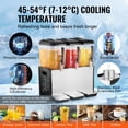 thumbnail image 3 of Commercial Beverage Dispenser 12L x 3 Tanks Cold Juice Ice Drink Dispenser, 3 of 6