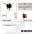 thumbnail image 4 of EAGLE PEAK 10x10 Slant Leg Instant Outdoor Canopy Tent,White, 4 of 7