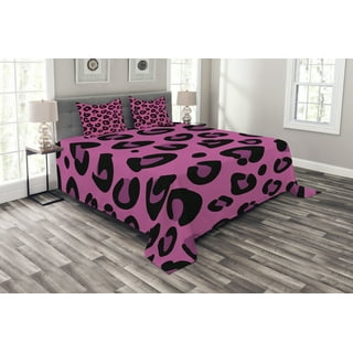 Pink Leopard Bedspread