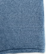 EcoThread™ Plush Heathered Soft Oversized Throw Blanket, Blue