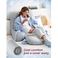thumbnail image 3 of Almohada de Embarazo Momcozy con Funda Fresca de 145 cm - Posicionador Corporal, 3 of 8