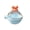 Orange and Blue-1 Piece, variant on Large Sphere Ice Ball Maker, 9x8cm Silicone Round Ice Mold for Slow-Melting Clarity, Easy-Release Flexible Whiskey Ice Tray for Cocktails & Mocktails, Sapphire Sky