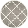 thumbnail image 1 of Safavieh Amherst Tapis Intérieur Extérieur Gris Foncé - Rond 7 Pieds, 1 of 2