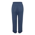 thumbnail image 6 of MEICHEN Fashion Essentials Summer Clothes for Women Cotton and Linen Embroidered Wide Leg Pants Spring Loose High Waist Straight Casual Pants for Women, 6 of 6