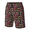 thumbnail image 2 of Yiaed Colourfull Owl Print Men's Swim Trunks with Lining Quick Dry Sports Shorts Beach Shorts Boardshorts-XX-Large, 2 of 5
