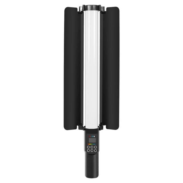 Varita de luz de fotografía RGB 18 Modo de iluminación Batería recargable incorporada CRI≥90 Tubo portátil 3000K-6500K Palo de luz de video , con hoja hoja de sombreado Sunnimix Varita de luz de fotografía