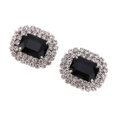 thumbnail image 1 of Ruiboury Rhinestone Shoe Clips Wedding Buckle DIY Bride Shoe Decorative Charms Black, 1 of 7