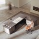 thumbnail image 2 of Luxury Nordic Boss Table Storage Standing Modern Office Desk Storage Italian Executive Scrivanie Per Computer Office Furniture My Lux Decor Round, 2 of 10