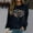 Dark Blue, variant on Women's Sweatshirt Womens Long Sleeve Sweatshirt Pullover Sweatshirt Grey Crewneck for Women Winter Sweatshirts Women's Clothing