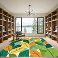 thumbnail image 2 of ODIKA 3'x5' Machine Washable Non-Slip Area Rug, Abstract Green High Traffic Rug, Green, 1050360, 2 of 7