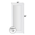 thumbnail image 2 of 36" X 96" Bathroom Solid Manufactured Wood Glass Standard Door Without Hardware Kit, 2 of 9