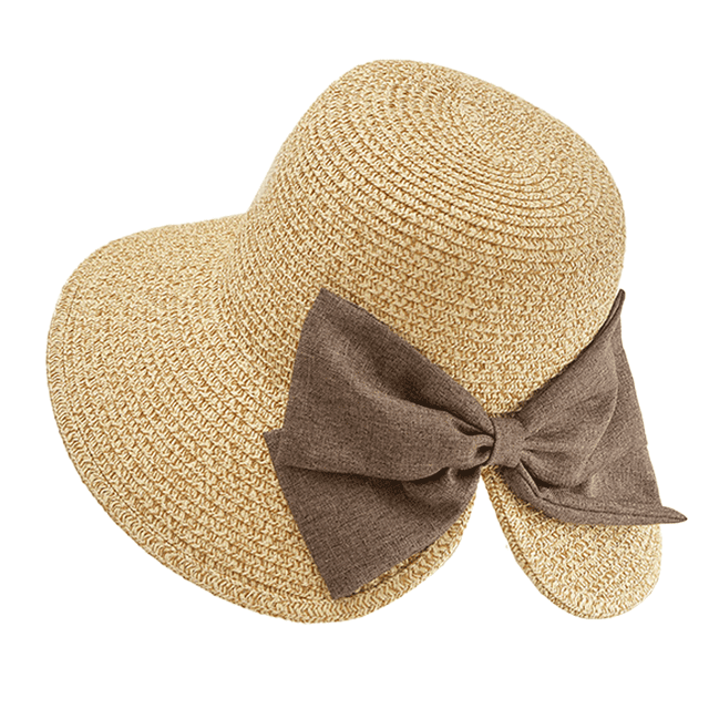 Sombrero de playa con borde grande para mujer, con circunferencia de 52 a 58 cm, con lazo dividido, protector solar, para viajes y playa