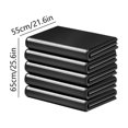 thumbnail image 2 of Xiao Hua flat mouth garbage bag, 50 pieces, black large garbage bag, suitable for office, commercial and outdoor use, very suitable for recycling, lawn and leaf collection, 2 of 4
