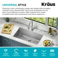 thumbnail image 5 of KRAUS Standart Pro 32" Undermount Single Bowl 16 Gauge Stainless Steel Kitchen Sink, 5 of 8
