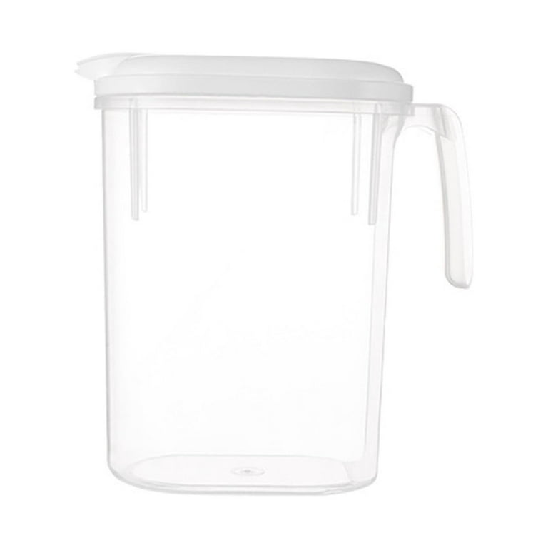 2PCS Glass Pitcher for Fridge, Goteble 1800ML / 60Oz Water Pitcher with  Lid, Cold Beverage Jug Suit for Fridge Side Door