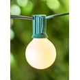 thumbnail image 3 of Globe String Lights 1.5 Inch E12 Bulbs 25 Foot Green Wire C7 Strand Pearl White, 3 of 3