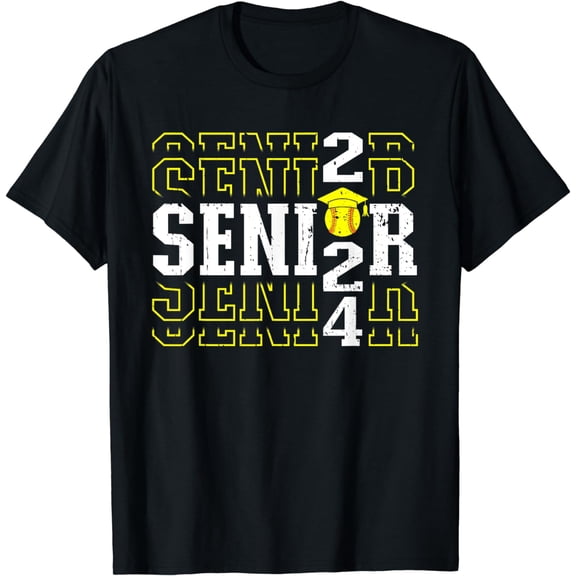 Senior 2024 Softball Class Of 2024 Graduation T-Shirt