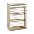 thumbnail image 2 of Organizador de joyería de puertas correderas Rack de almacenamiento de joyería soporte de joyería a prueba de polvo para coleccionistas de collares de, 2 of 9