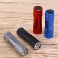 thumbnail image 3 of Mini linterna UV portátil de aluminio de 4 piezas, luz violeta, 9 LED, linterna UV, lámpara de luz (rojo, negro, azul y plateado, sin batería), 3 of 3