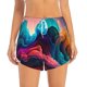 thumbnail image 2 of Balery Colorful Surreal Landscape Pantalones cortos deportivos para mujer con forro y dos bolsillos, elásticos, para entrenamiento, gimnasio, yoga-Medium, 2 of 7