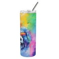 thumbnail image 4 of Carolines Treasures DAC2534TBL20 3 x 8.25 x 3 in. Old English Sheepdog Hippie Dawg Stainless Steel Skinny Tumbler, 4 of 5