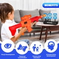 thumbnail image 2 of Huge Wave Digital Shooting Targets Set with Foam Dart Blaster, Electronic Scoring Auto Reset 3 Targets, Christmas Toys for Boys 8-10,Outdoor Shooting Game Toys for Kids Boys 5-7, 2 of 7