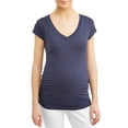 thumbnail image 5 of Oh! Mamma Maternity Women's V-Neck T-Shirt, 2-Pack (Women's & Women's Plus), 5 of 5