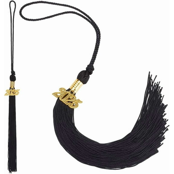 2Pcs Black Graduation Tassel 2025 Tassels DIY