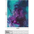 thumbnail image 2 of Galaxy Purple Teal Turquoise Flannel Fleece Throw Blankets 50"X40" Lightweight Fluffy Winter Fall Blanket Cozy Soft Fuzzy Plush Home Decor for Couch Bed Sofa Bedroom Living Room Travel, 2 of 6