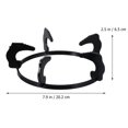 thumbnail image 4 of WHAMVOX 2PCS 20.2cm Cast Iron Gas Stove Rack for Home Use Black Metal Pot Stand High Heat Resistant Wok Pan Support Bracket, 4 of 8