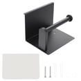 thumbnail image 1 of unbranded Soporte Para Higiénico Con Almacenaje Multipropósito Negro Y Barra Gruesa Antibloqueo, 1 of 7